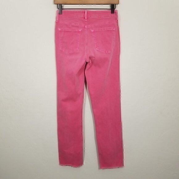 NYDJ SHER Ankle Raw Hem Stretch Jeans Pink Size 0 - Picture 4 of 6